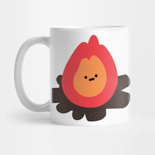 Cute Christmas Burning Campfire Mug